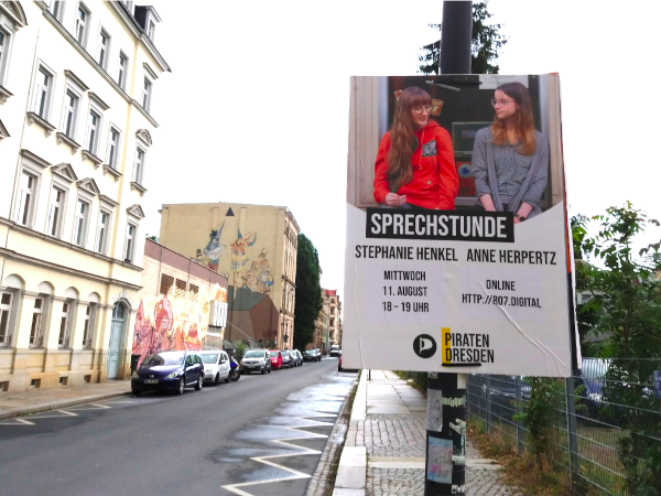 Sprechstundenplakat von Anne und mir Sprechstundenplakat Anne Herpertz Stephanie Henkel Bundestagswahl 2021