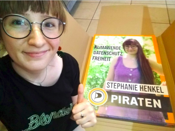 Stephanie Henkel Wahlplakat 2021 Piraten